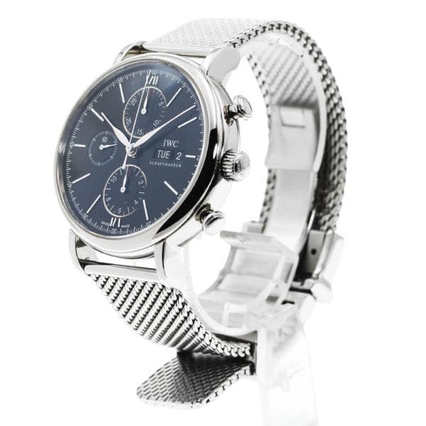 IWC SCHAFFHAUSEN PORTOFINO IW391030 42mm SS Black Dial Automatic #C242