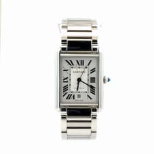 Cartier Tank Must Automatic WSTA0053 Full Set 01/2026 Steel Bracelet 8in Wrist