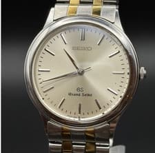 Vintage [Exc+5] GRAND SEIKO GS 9581-7000 33mm silver Dial Men's Quartz Watch
