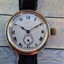 Vintage Trench Silver Borgel Cased Dimra  By Dimier Bros Men's Watch