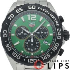 TAG HEUER Formula 1 Chronograph Green CAZ101AP.BA0842 with Box and  SS Men s Wat