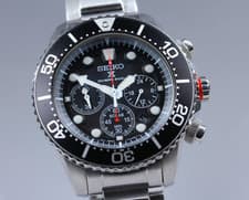 Long Bracelet [NEAR MINT] SEIKO Prospex V175-0AD0 Chronograph Solar Mens Watch