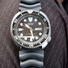 SEIKO Watch Third Diver 6306-7001 Silver Black Automatic 44mm Men's Auth Rare