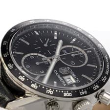 TAG Heuer CV201AL Carrera Black Dial Leather Automatic Men's Watch Box Booklet