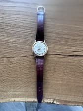 Omega Constellation Pie Pan Gold Plate