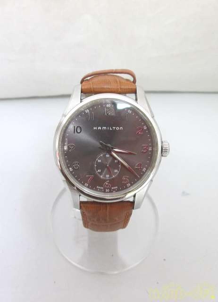 Quartz Watch H384110 Belt Brown 5BAR HAMILTON