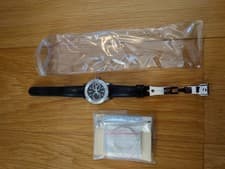 Dunhill Automatic Watch Bobby Finder Limited Edition Black Leather Band Auth