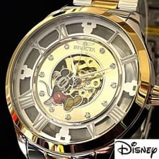 INVICTA x Disney Mickey Mouse Automatic Watch 45mm Gold Two Tone Limited