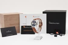 HAMILTON H384160 Automatic Man’s Watch Chronograph Date Navy Dial 40mm