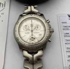 TAG Heuer Link Chronograph Silver Men's Watch - CT1116 Jason Bourne