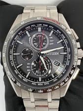 CITIZEN Attesa Eco Drive Watch AT8144-51E Super Titanium Chronograph