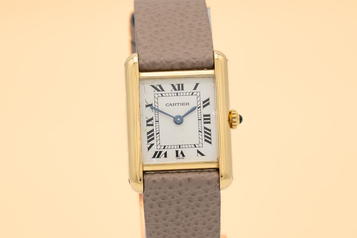 Cartier Tank Louis Cartier Ladies 18k Yellow Gold Papers