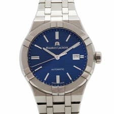 Maurice Lacroix Icon AI6008-SS002-430-1 Blue Dial Used Men's 1935