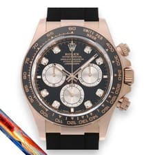 Rolex Cosmograph Daytona 126515LNG Black Dial 8P Diamond Men's Watch