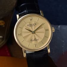 Rolex Cellini 5115 Champagne 18k Yellow Gold 32mm Manual Wind 2015