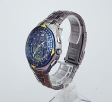 Men's SOLAR TITANIUM Watch CITIZEN Eco-Drive "Blue Angels" C651-T000967. In BOX