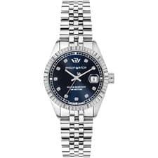 Philip Watch Caribe r8253597602 Blue Women's 31mm Diamonds Jubilee Mesh Watch