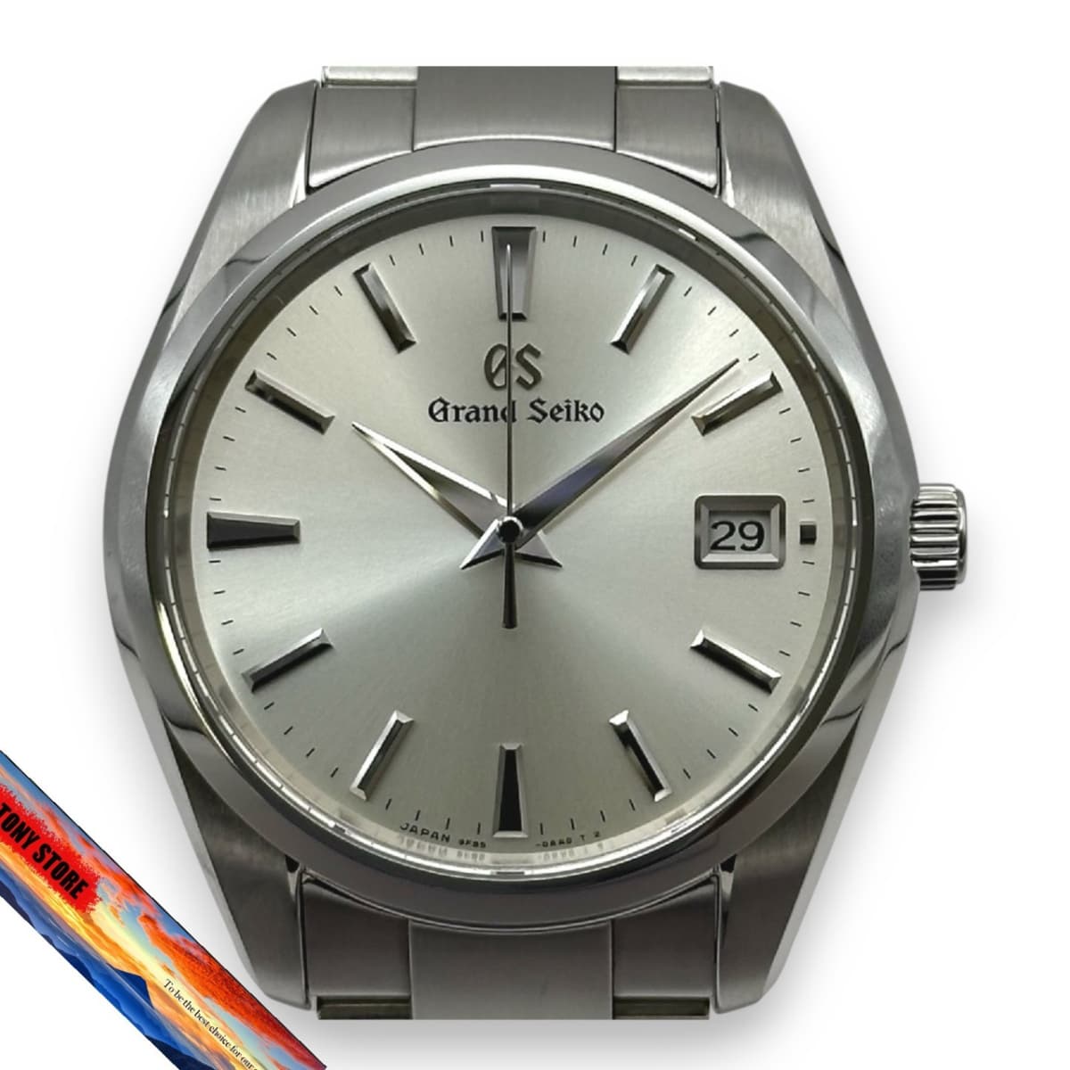 Grand Seiko Heritage SBGP009 9F Quartz Silver Stainless Steel Watch
