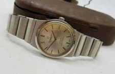 USED 1972 OMEGA CONSTELLATION SILVER DIAL AUTOMATIC MAN'S WATCH SS STRAP / S022