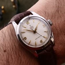 Tudor Oyster Royal 7903 Honeycomb Dial Manual Wind Swiss Vintage Watch 1950s