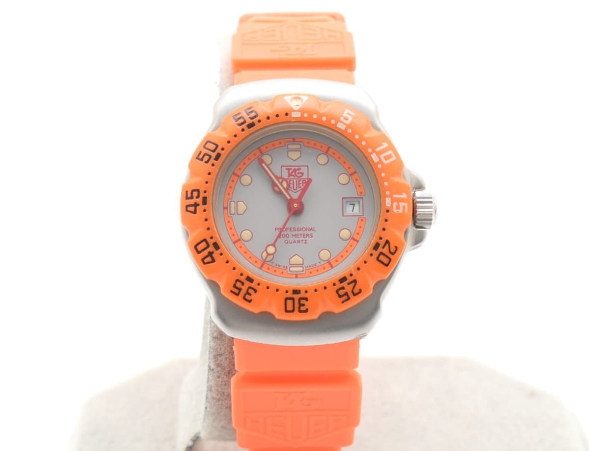 Vintage [ Exc+5 ]TAG Heuer Formula 1 WA1413 Orange Woman's Quartz Watch JAPAN