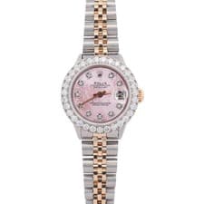 Rolex Datejust 26mm Pink MOP Dial Watch Ref# 6516