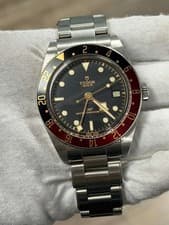 Tudor Black Bag GMT 793961AO SS Bracelet Black Dial Automatic Men's Watch 39mm