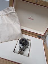 OMEGA Speedmaster 57 Chronometer Stainless Steel Black Dial Watch w/ Box 2019