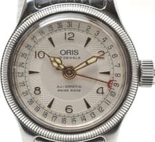 【Near MINT】 ORIS Big Crown 7464 Automatic Pointer Date 28mm Silver Women's Watch