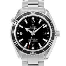 Omega Seamaster Planet Ocean 2201.50.00 42mm Black Steel Mens Watch Card 2011
