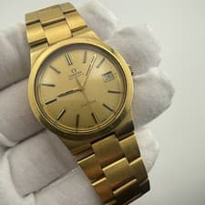 OMEGA Geneve Automatic Gold Tone 36mm Men's Watch 166.0173 Original Bracelet