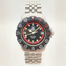 TAG HEUER Formula 1 WA1214 Black Red Dial Vintage Quartz Men's Watch
