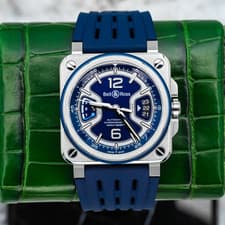 2025 Bell and Ross BR-X3 Steel w Power Reserve and Date Blue Dial on Strap B+P