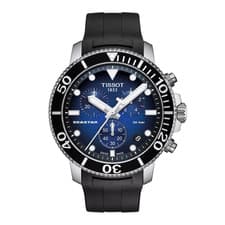 Tissot Seastar 1000 45.5mm Blue Dial Black Strap Chronograph T120.417.17.041.00