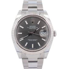 Rolex Datejust 41mm Rhodium Dial Watch Ref# 126334