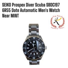 SEIKO Prospex Diver Scuba SBDC197 6R55 Date Automatic Men's Watch Near MINT F/J