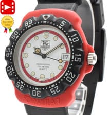 🎦[Exc+5] TAG Heuer Formula 1 385.513/1 Red Black Quartz Men's Watch From JAPAN