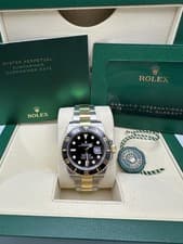 Rolex Submariner 126613LN 41mm 18K Two Tone Black Dial Box Papers