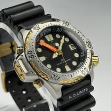 Vintage Citizen Quartz ProMaster 5864-F80103 Men's Diver's Watch - FOR PARTS