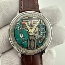 Bulova Accutron M6 Tuning Fork Movement Vintage 1966 Men’s Stainless Steel Watch