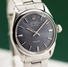 ROLEX OYSTER PERPETUAL AIRKING REF 5500 STEEL AUTOMATIC MEN'S WATCH 1972s