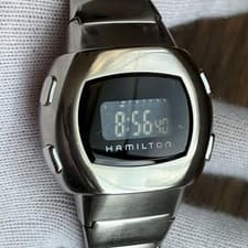 Hamilton MIB II Digital In Black Men's Watch 2002 Full Set Quartz Steel Rare
