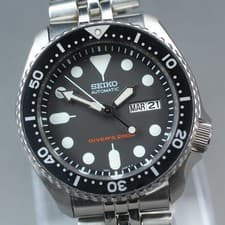 [EXC+5] SEIKO 7S26-0020 SKX007 Black Boy Diver 200m Men's Automatic Watch JP #88