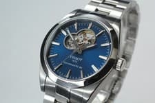 [ w/Box ] Tissot Gentleman Powermatic 80 Silicium Open Heart T127407A Mens Watch