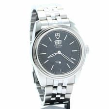 Tudor TUDOR Glamour Double Date 42MM M57000 0001 Men s Black Stainless Steel Wat