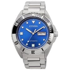NEW Citizen NH7530-52M Sport Automatic Blue Dial Day Date 100M Men's Watch Japan