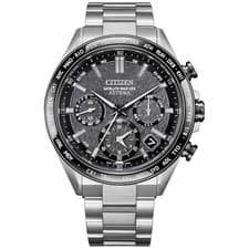 CITIZEN ATTESA Solar Powered Radio-Control GPS CC4058-67X Men Black Silver