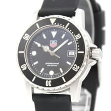 New Belt [NEAR MINT] TAG Heuer 1500 WD1210-G-20 Black Qz Men's From JAPAN Y972