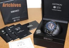 SEIKO Astron SBXB145 5th Anniversary Solar Watch Black Dial Men's
