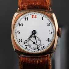 Thomas Russell & Son – 9K rose gold – Enamel dial – Manual winding - 1895